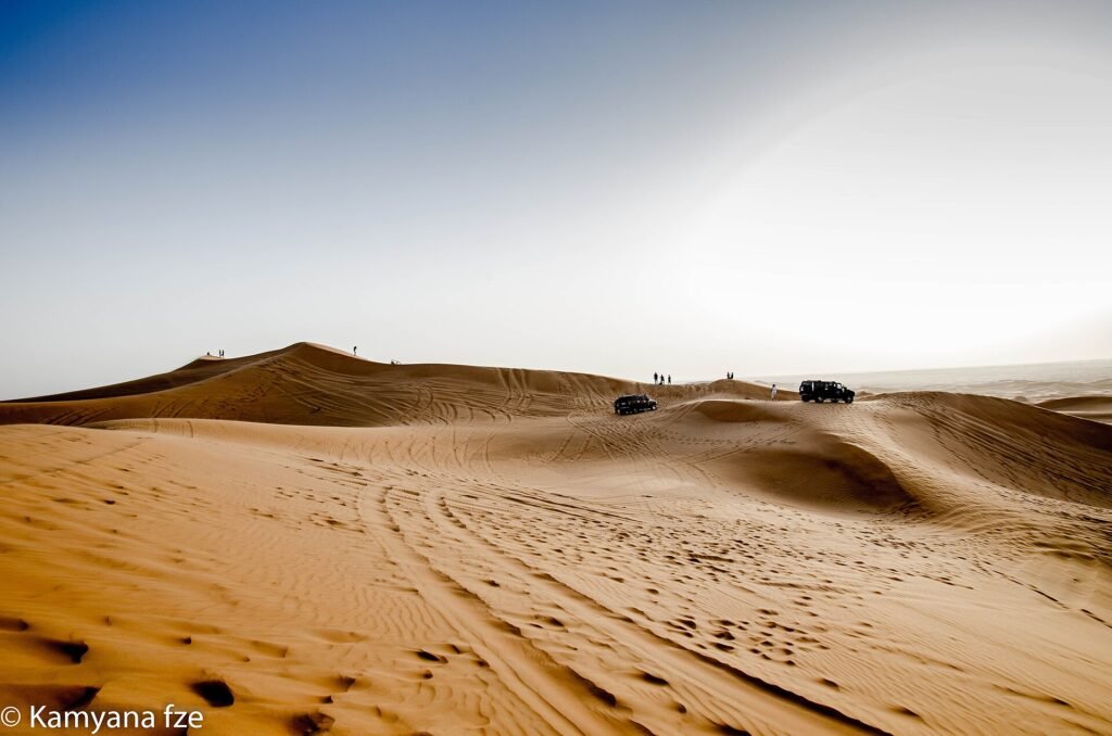 Desert dunes outside Dubai