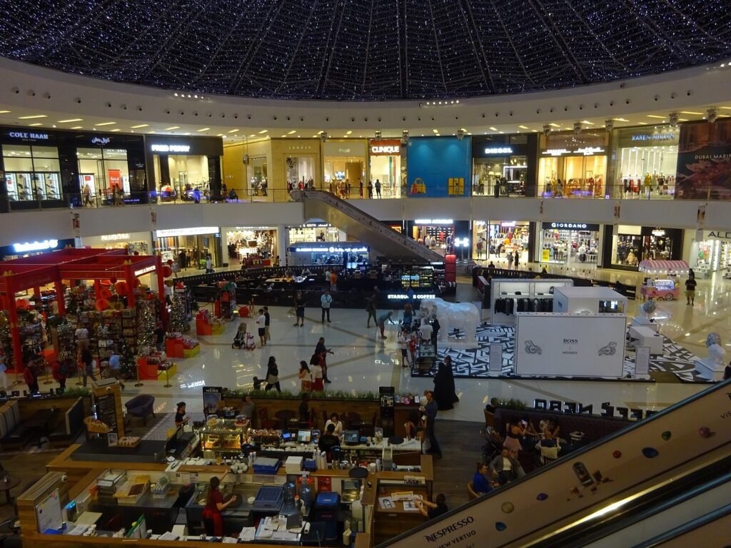 Inside a Dubai shopping mall